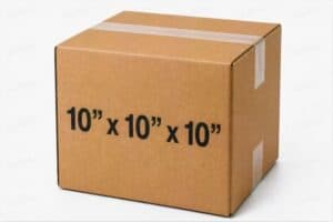 10x10x10 50 pack 32 ECT kraft corrugated shipping box from ValueMailers