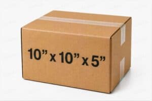 10x10x5 50 pack 32 ECT kraft corrugated shipping box from ValueMailers