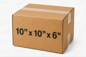 10x10x6 50 pack 32 ECT kraft corrugated shipping box from ValueMailers