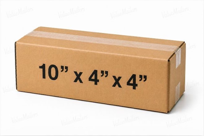 10x4x4 50 pack 32 ECT kraft corrugated shipping box from ValueMailers