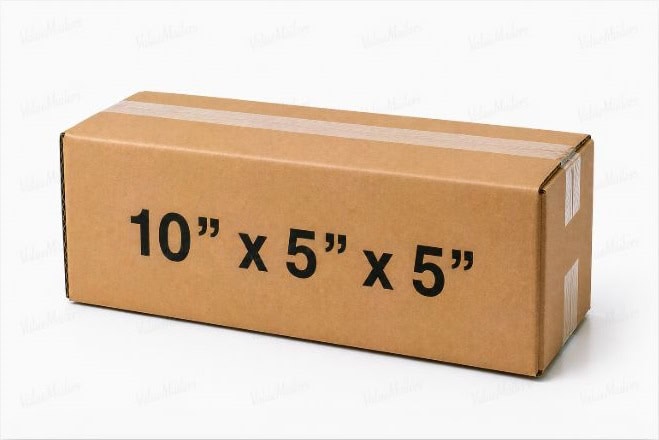 10x5x5 50 pack 32 ECT kraft corrugated shipping box from ValueMailers