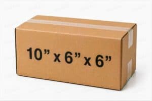 10x6x6 50 pack 32 ECT kraft corrugated shipping box from ValueMailers