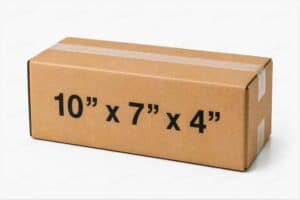 10x7x4 50 pack 32 ECT kraft corrugated shipping box from ValueMailers