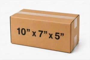 10x7x5 50 pack 32 ECT kraft corrugated shipping box from ValueMailers