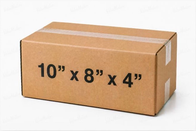 10x8x4 50 pack 32 ECT kraft corrugated shipping box from ValueMailers