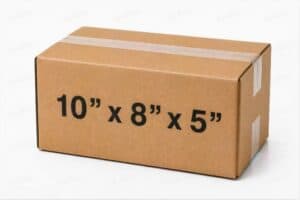 10x8x5 50 pack 32 ECT kraft corrugated shipping box from ValueMailers