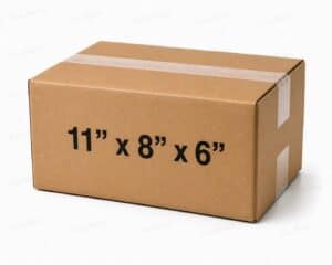 11x8x6 50 pack 32 ECT kraft corrugated shipping box from ValueMailers