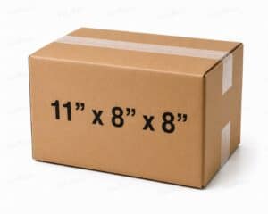 11x8x8 50 pack 32 ECT kraft corrugated shipping box from ValueMailers