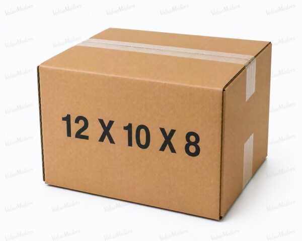 12x10x8 kraft corrugated brown shipping box from ValueMailers