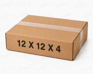 12x12x4 kraft corrugated brown shipping box from ValueMailers