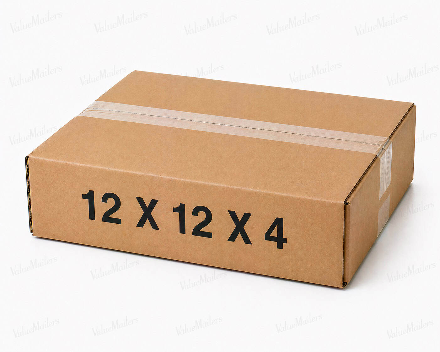 12x12x4 kraft corrugated brown shipping box from ValueMailers