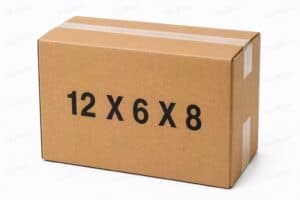 12x6x8 kraft corrugated shipping box from ValueMailers