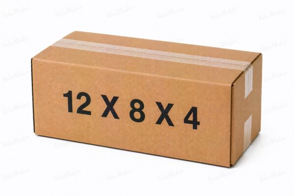 12x8x4 kraft corrugated shipping box from ValueMailers