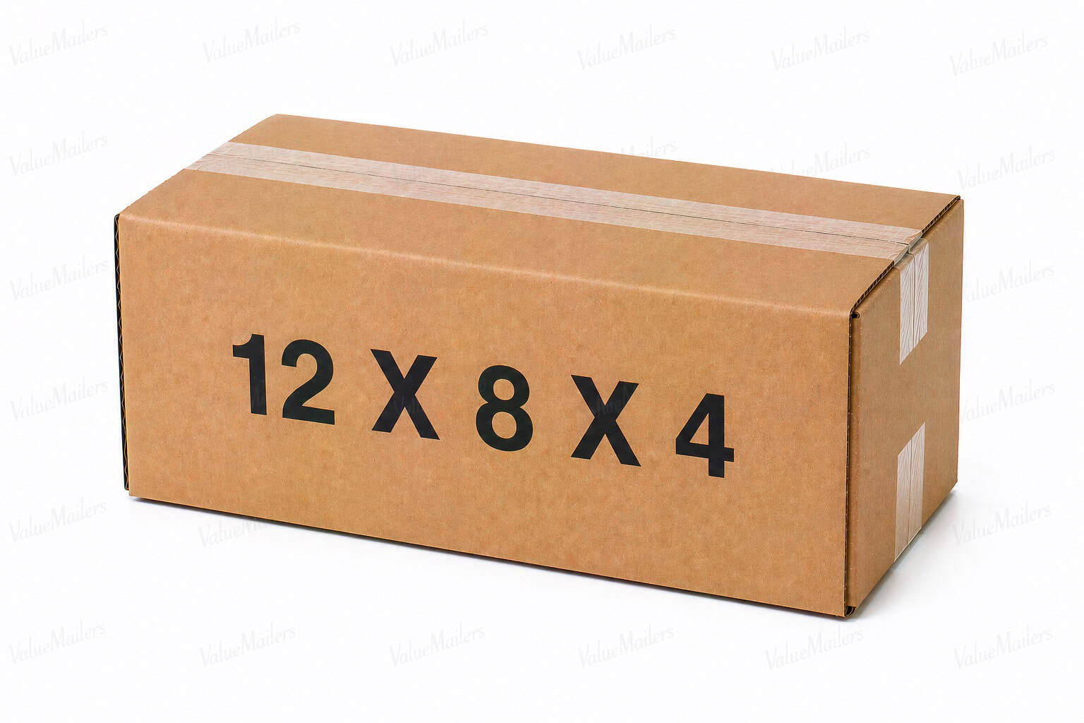 12x8x4 kraft corrugated shipping box from ValueMailers
