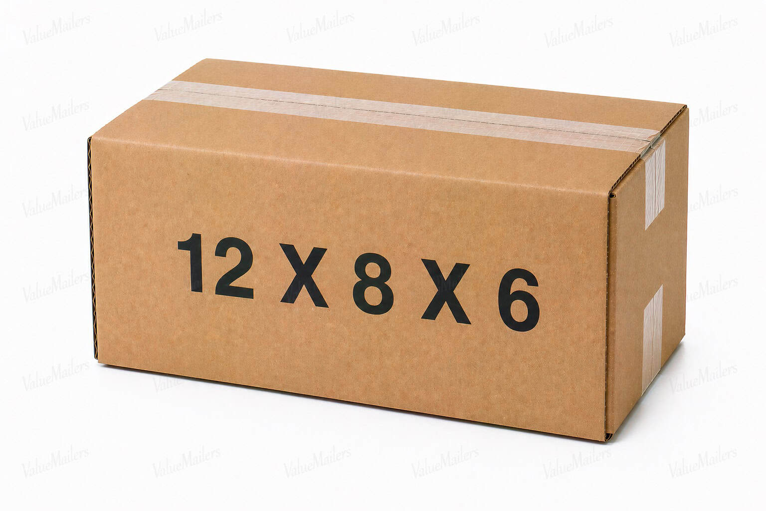 12x8x6 kraft corrugated shipping box from ValueMailers