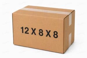 12x8x8 kraft corrugated shipping box from ValueMailers