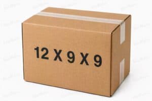 12x9x9 kraft corrugated shipping box from ValueMailers