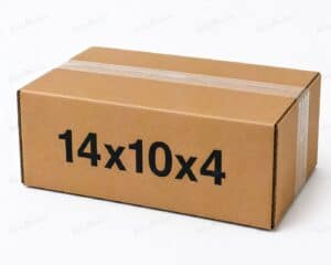 14x10x4 kraft corrugated brown shipping box from ValueMailers