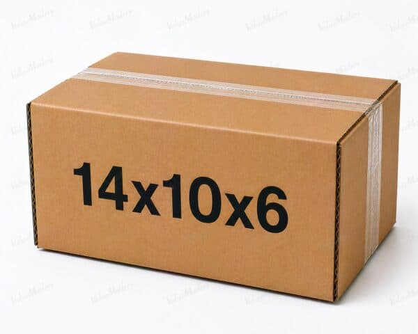 14x10x6 kraft corrugated brown shipping box from ValueMailers
