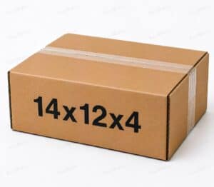 14x12x4 kraft corrugated brown shipping box from ValueMailers