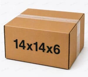 14x14x6 32 ECT kraft corrugated shipping box from ValueMailers
