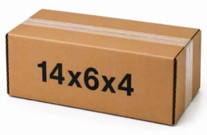 14x6x4 kraft corrugated brown shipping box from ValueMailers