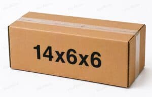 14x6x6 kraft corrugated brown shipping box from ValueMailers