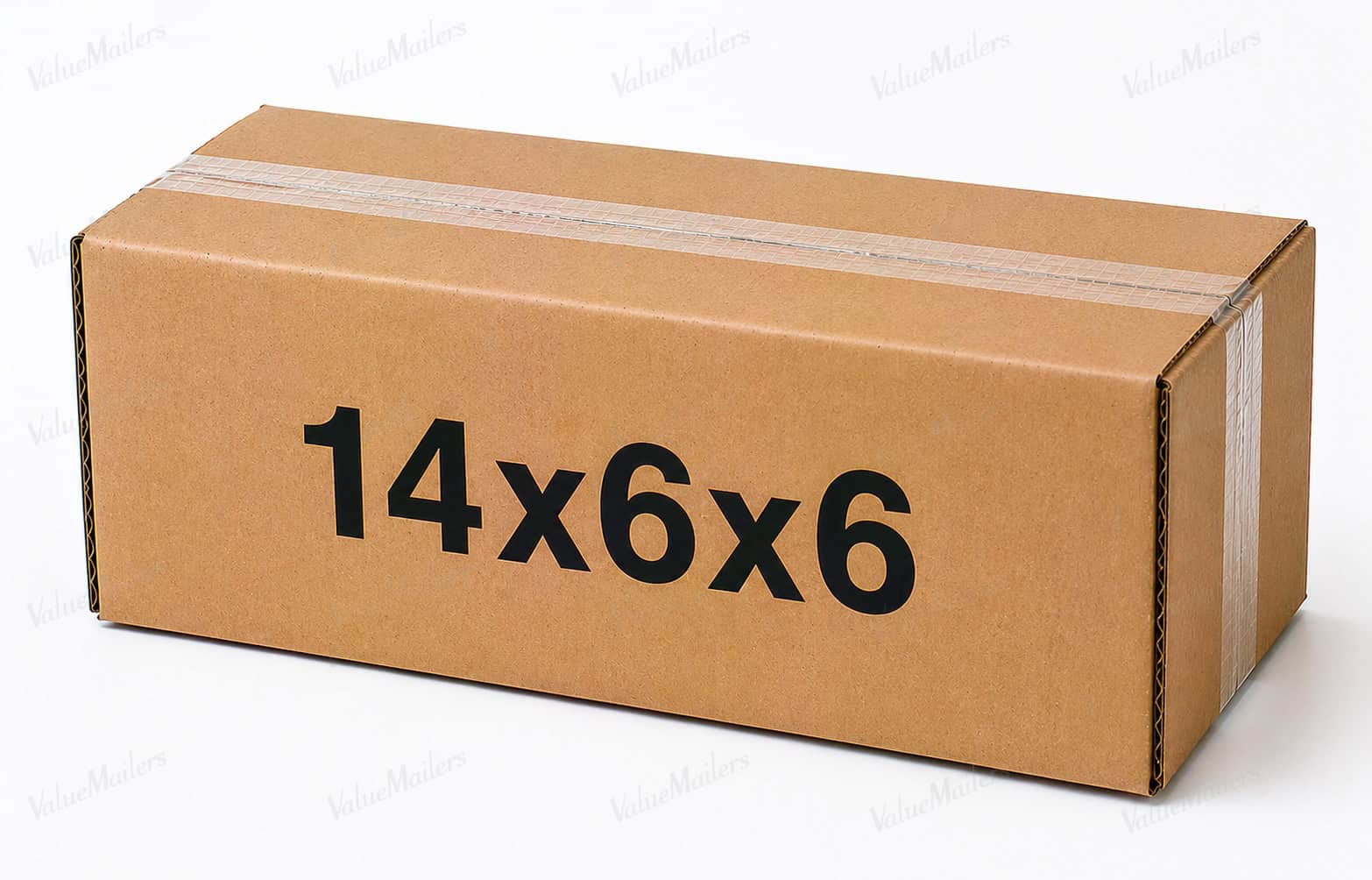 14x6x6 kraft corrugated brown shipping box from ValueMailers