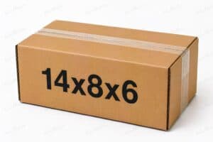 14x8x6 kraft corrugated brown shipping box from ValueMailers