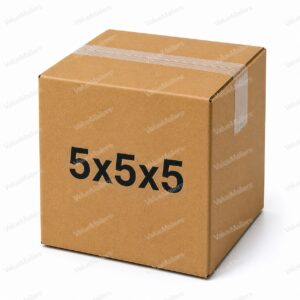 5x5x5 kraft corrugated shipping box from ValueMailers