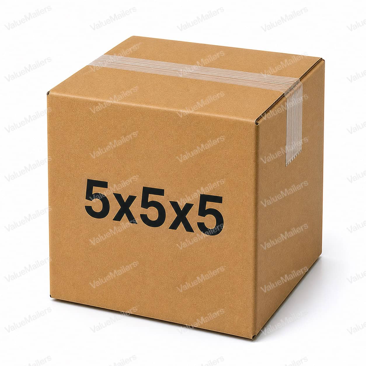 5x5x5 kraft corrugated shipping box from ValueMailers