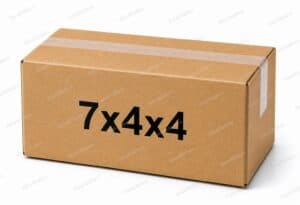 7x4x4 kraft corrugated shipping box from ValueMailers