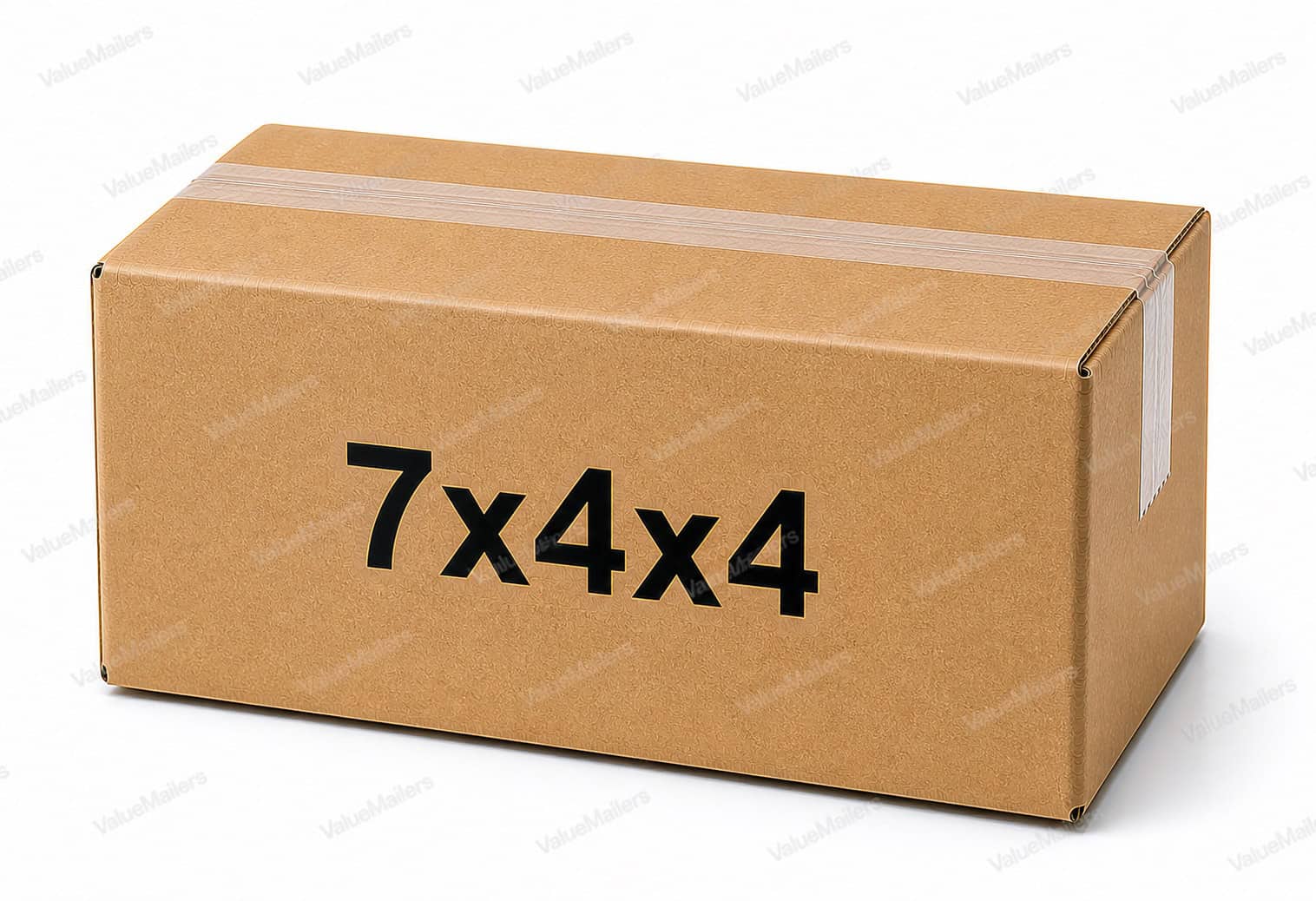 7x4x4 kraft corrugated shipping box from ValueMailers