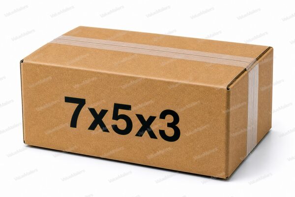 7x5x3 kraft corrugated shipping box from ValueMailers