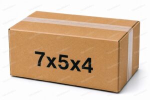 7x5x4 kraft corrugated shipping box, 32 ECT brown box from ValueMailers