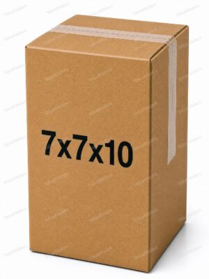 7x7x10 kraft corrugated shipping box, 32 ECT brown box from ValueMailers
