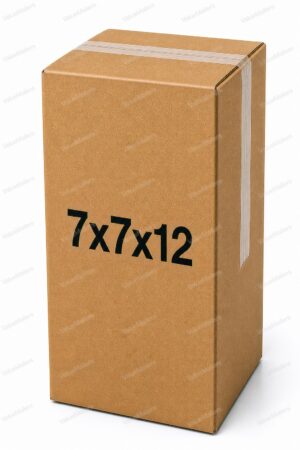 7x7x12 kraft corrugated shipping box, 32 ECT brown box from ValueMailers