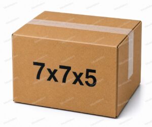 7x7x5 kraft corrugated shipping box, 32 ECT brown box from ValueMailers