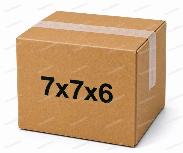 7x7x6 kraft corrugated shipping box from ValueMailers