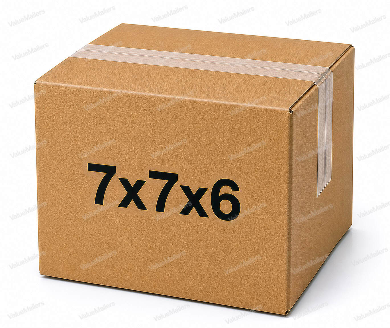 7x7x6 kraft corrugated shipping box from ValueMailers