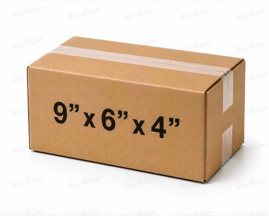 9x6x4 50 pack 32 ECT kraft corrugated shipping box from ValueMailers