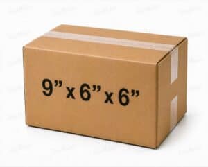 9x6x6 50 pack 32 ECT kraft corrugated shipping box from ValueMailers