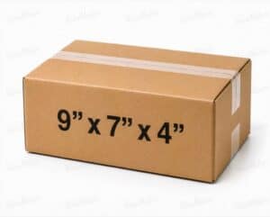 9x7x4 50 pack 32 ECT kraft corrugated shipping box from ValueMailers