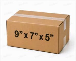 9x7x5 50 pack 32 ECT kraft corrugated shipping box from ValueMailers