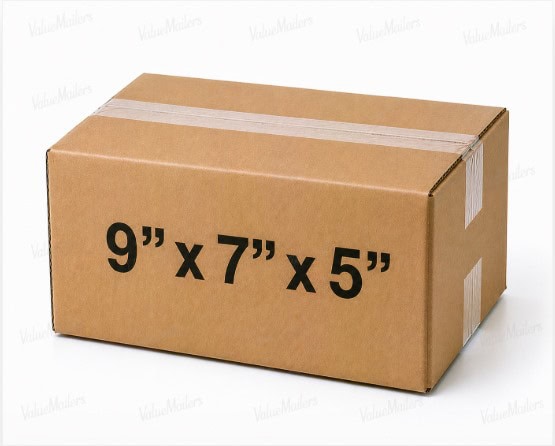 9x7x5 50 pack 32 ECT kraft corrugated shipping box from ValueMailers