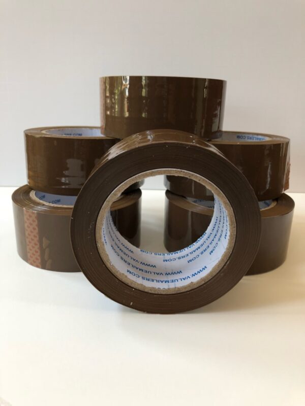 T3.) 36 Rolls (TAN) - 2 x 110 yds Clear Tape - Image 2