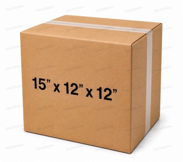 15x12x12 32 ECT kraft corrugated shipping box from ValueMailers