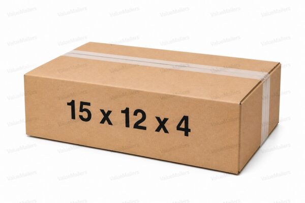 15x12x4 32 ECT kraft corrugated shipping box from ValueMailers
