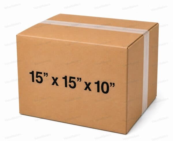 15x15x10 32 ECT kraft corrugated shipping box from ValueMailers