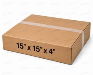 15x15x4 32 ECT kraft corrugated shipping box from ValueMailers